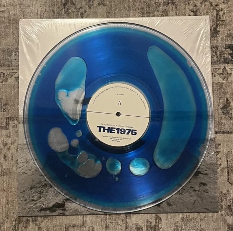 THE 1975 - Being Funny In A Foreign Language - Bad World - BLUE LIQUID FILLED Vinyl